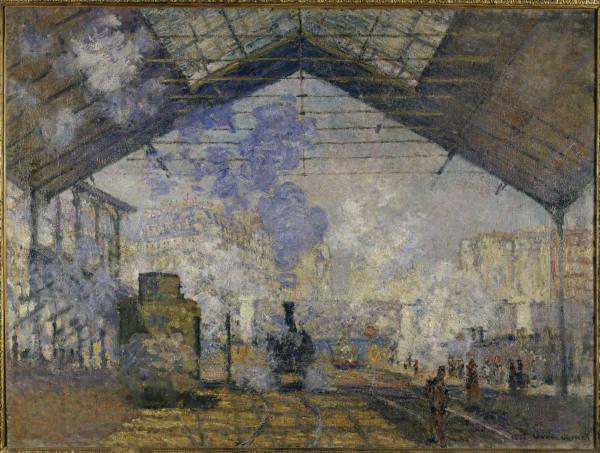 Claude Monet La Gare Saint-Lazare de Claude Monet Norge oil painting art